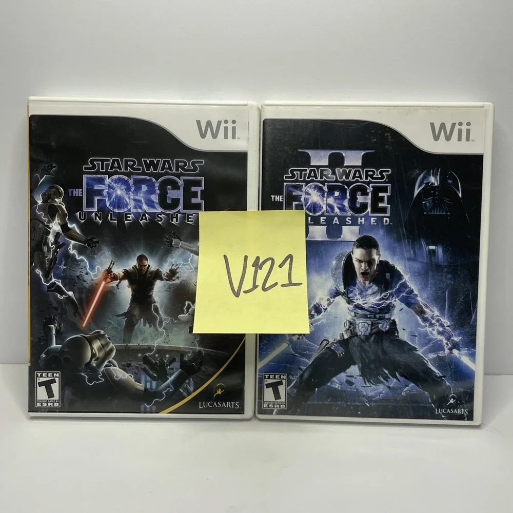 Lot of 2 – Star Wars: The Force Unleashed I & II (Nintendo Wii) – Complete